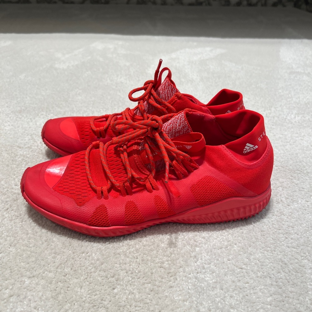 Stella McCartney Adidas, red sneakers size 8 1/2 women’s barely worn
